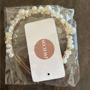 Pearl and Crystal Bridal Headband
